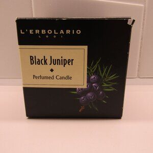 L'Erbolario Lodi Italian Black Juniper Perfumed Candle--brand new in box